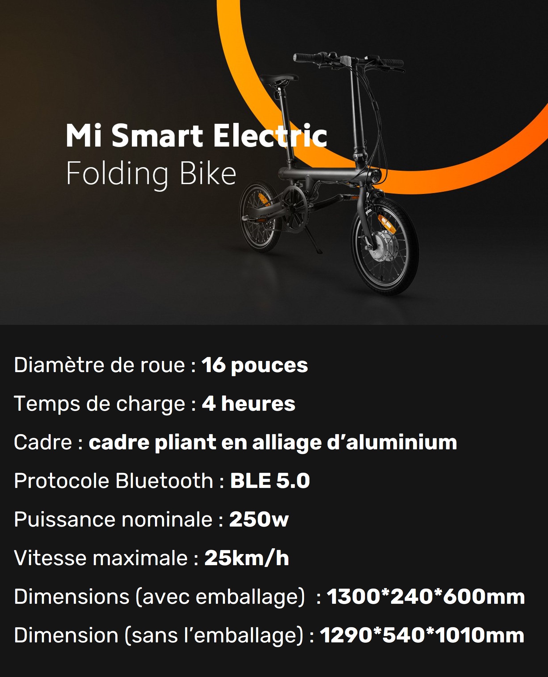 Mi Smart Electric Folding Bike EU - Xiaomi