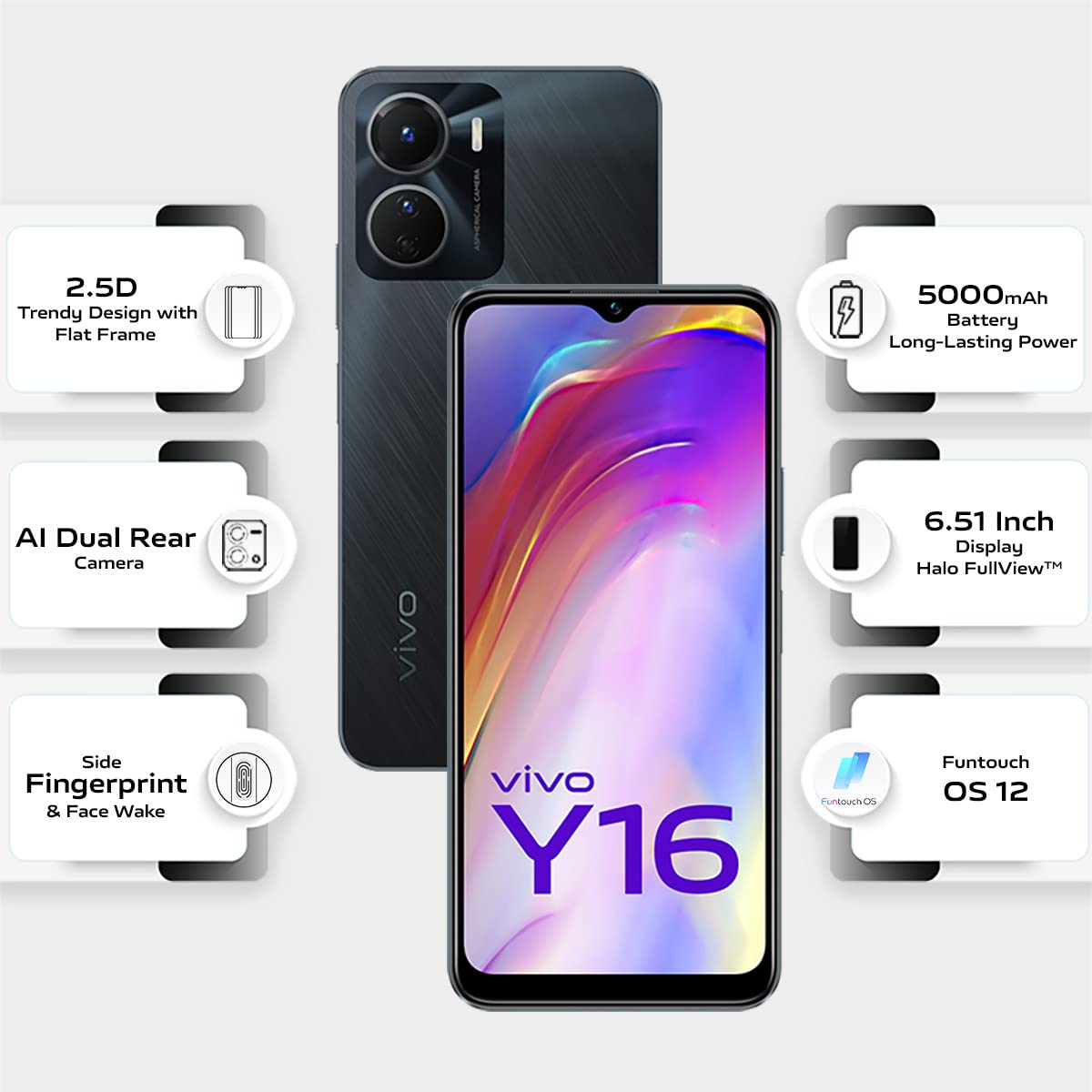 vivo y16 mobile details